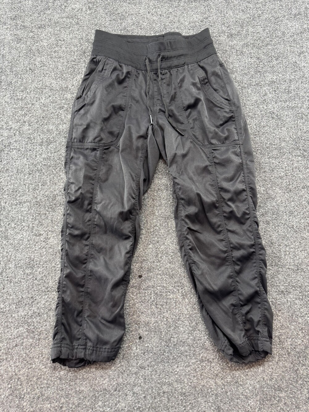The North Face Jogger Pants Womens XS Black Herringbone Ankle Hiking Travel